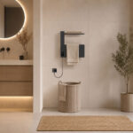 Mereo Elektrický sušiak uterákov, 1 modul, čierny – Obrázok 3