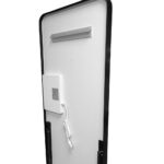 Mereo Zrkadlo hranaté 500x1700 mm, LED osvetlenie, závesné aj stojaté, čierny rám – Obrázok 9