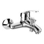 Mereo Vaňová nástenná batéria, Sonáta, 150 mm, s keramickým prepínačom, bez príslušenstva, chróm