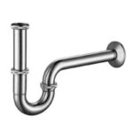 Mereo Umývadlový sifón guľatý U 5/4"x o 32 mm celokovový, chrómovaný