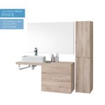 Mereo Umývadlo na dosku aj zavesenie s prepadom, Trino, 420x425x130 mm, keramické - pre zaslanie na palete – Obrázok 3