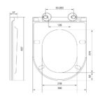 Mereo WC závesné, RIMLESS, 530x355x360, keramické, vr. sedátka CSS123 – Obrázok 15
