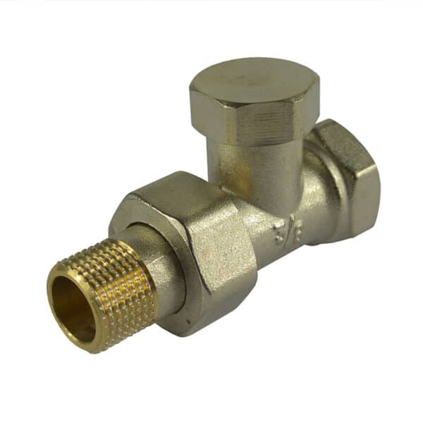 Klum Radiátorové šrubenie, priame, uzatvárateľné , 3/8"