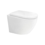 Mereo WC závesné kapotované, Smart Flush RIMLESS, 490x370x360, keramické, vr. sedátka CSS126