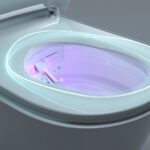 Mereo WC s integrovaným elektronickým bidetom, RIMLESS, 592x380x430 cm, keramické, vč. sedátka – Obrázok 10