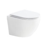 Mereo WC závesné kapotované, Smart Flush RIMLESS, 490x370x360, keramické, vr. sedátka CSS123