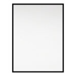 Mereo Zrkadlo hranaté, 60x80 cm, čierny rám, inštalácia iba na výšku – Obrázok 4