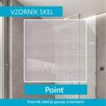 Mereo Sprchovací kút, Lima,obdĺžnik do priestoru U, trojdiel., zasun.,120x100x120 cm, chróm ALU,sklo Point – Obrázok 8