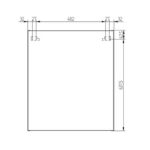 Mereo Aira, Ponte kúpeľňová galerka 60 cm, zrkadlová skrinka, dub Kronberg – Obrázok 3