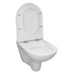 Mereo WC závesné, RIMLESS, 530x355x360, keramické, vr. sedátka CSS124 – Obrázok 6