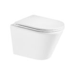 Mereo WC závesné kapotované, Smart Flush RIMLESS, 365x375x540, keramické, vr. sedátka CSS125