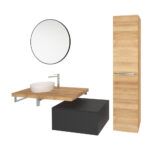 Mereo Zrkadlo okrúhle pr. 80 cm, LED osvetlenie a odhmlievanie – Obrázok 4
