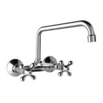 Mereo Retro Viktorie batéria drezová, nástenná, 150 mm, s U ramienkom rúrkovým o 18 mm - 230 mm