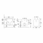 Mereo WC závesné kapotované, Smart Flush RIMLESS, 490x340x350, keramické, vr. sedátka CSS118S – Obrázok 2