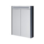 Mereo Siena, kúpeľňová galérka 64 cm, zrkadlová skrinka, čierna mat
