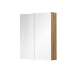 Mereo Kúpeľňová galerka 60 cm, zrkadlová skrinka, dub Riviera