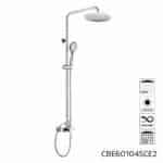 Mereo Eve sprchová batéria s hlavovou guľatou slim sprchou ø 250 mm, nerez – Obrázok 8