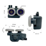 Mereo Pojazdy (horná a spodná), kompletná sada 8 ks pre dvere LIMA CK806xxK – Obrázok 4