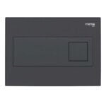 Mereo WC set - Smart flush rimless WC hranaté, modul pre sadrokartón, čierne hranaté tlačidlo – Obrázok 3