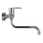 Mereo Drezová nástenná batéria, Pego, 150 mm, s ramienkom rúrkovým ø 18 mm - 300 mm, chróm – Obrázok 2