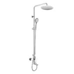 Mereo Dita vaňová batéria s hlavovou guľatou slim sprchou ø 250 mm, nerez