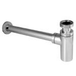 Mereo Sifón umývadlový okrúhly, celokovový s prevlečnou maticou, chróm. mosadz, 5/4"x o 32 mm