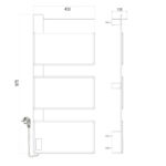 Mereo Elektrický sušiak uterákov, 3 moduly, čierny – Obrázok 2