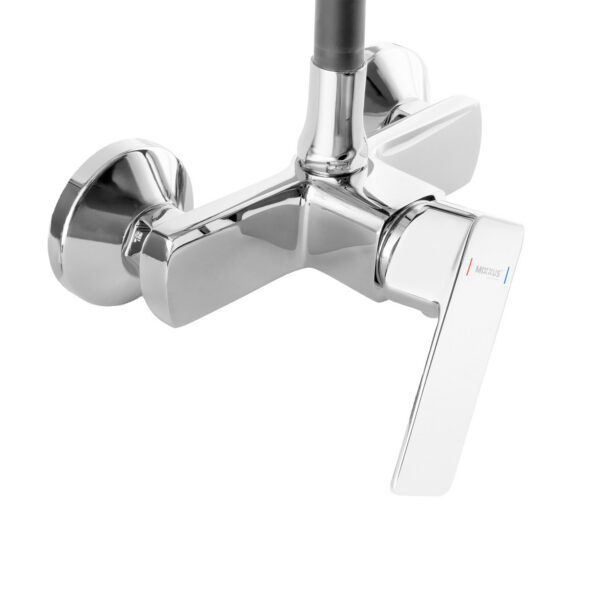 Drezová batéria s nástenná flexibilným výtokom MIXXUS PREMIUM KUBUS 005 REFL.GRAY, sivá | KUBUS 005 REFL.GRAY