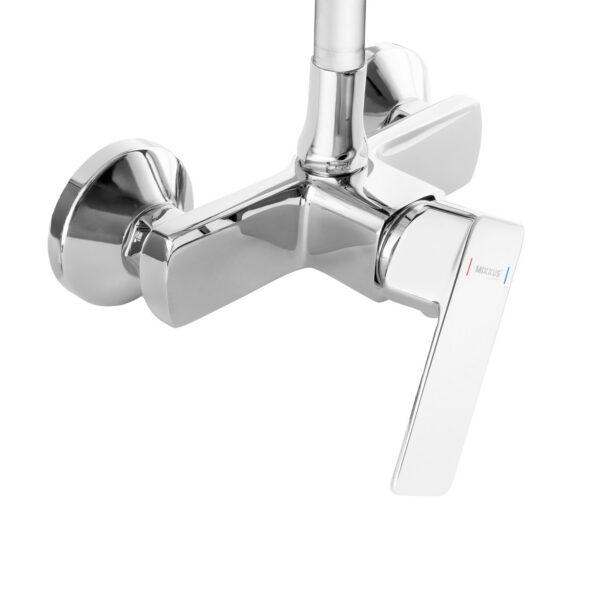 Drezová batéria nástenná s flexibilným výtokom MIXXUS PREMIUM KUBUS 005 REFL.WHITE, biela | KUBUS 005 REFL.WHITE