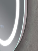 Kúpeľňové zrkadlo s LED osvetlením, protizahmlievacie funkcií, reguláciou jasu a hodinkami MC02-80 PLAIN | MC02-80 PLAIN