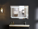 Kúpeľňové zrkadlo s LED osvetlením, protizahmlievacie funkcií a reguláciou jasu MR12-90×70-REVERSE Warm | MR12-90×70-REVERSE Warm – Obrázok 3