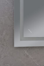 Kúpeľňové zrkadlo s LED osvetlením, protizahmlievacie funkcií a reguláciou jasu MR12-90×70-REVERSE Warm | MR12-90×70-REVERSE Warm – Obrázok 4